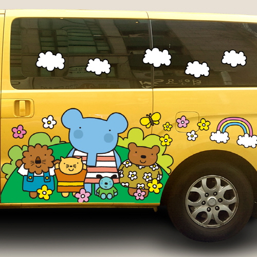 아이방 놀이방 어린이집 버스 차량썬팅_엘리 초록동산에서 (MCS-019)