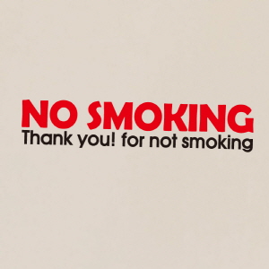 (SMP-004) 금연스티커_NO SMOKING THANK YOU
