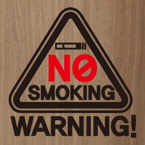 (SMP-039) 금연스티커_심볼 라운드 삼각형 NO SMOKING WARNING