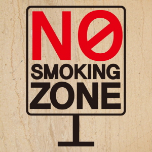 (SMP-040) 금연스티커_심볼 네모 NO SMOKING ZONE