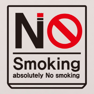 (SMP-057) 금연스티커_심볼 네모 NO SMOKING ABSOLUTELY