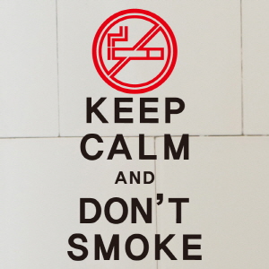 (SMP-130) 금연스티커_keep calm and don&#039;t smoke