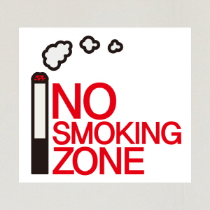 (SMC-067) 금연스티커_사인 NO SMOKING ZONE(칼라)