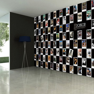 뮤럴벽지 디자인벽지 (PW2110) 폴라로이드 /인테리어벽지/아트벽지/사진/그래픽벽지/카페벽지