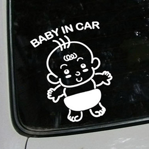 (LSC-001) 그래픽스티커_Baby in car_mk01