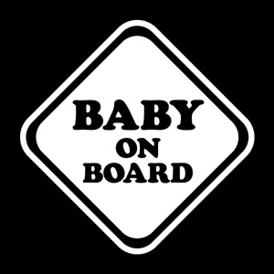 그래픽스티커 (LSC-193) 자동차스티커_Baby on Board 01 자동차스티커/초보운전/아기가타고있어요/아이