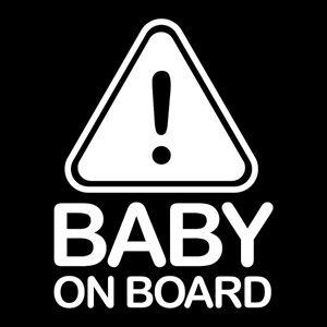 그래픽스티커 (LSC-194) 자동차스티커_Baby on Board 02 자동차스티커/초보운전/아기가타고있어요/아이