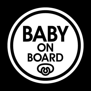 그래픽스티커 (LSC-195) 자동차스티커_Baby on Board 03 자동차스티커/초보운전/아기가타고있어요/아이