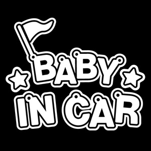 그래픽스티커 (LSC-268) 자동차스티커_플래그_Baby in Car 자동차스티커/초보운전/아기가타고있어요/아이
