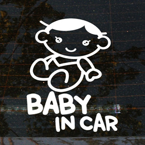 그래픽스티커 (LSC-039) 까꿍2_baby in car 자동차스티커/초보운전/아기가타고있어요/아이
