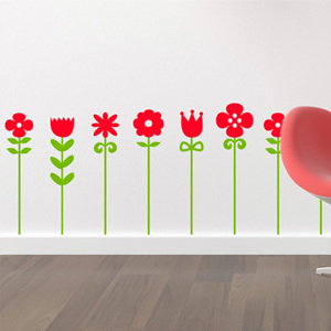 그래픽스티커 cj004-꽃향기 가득한 꽃밭 /자연스티커