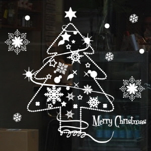나만의 해피트리 (cr031) 크리스마스 눈꽃스티커