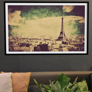 뮤럴벽지 cs032-파리와 함께 살아온 에펠탑/인테리어/뮤럴/실사/에펠탑/액자/에펠탑/도시/배경