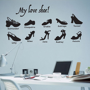 그래픽스티커 (GSI-007) My love shoe