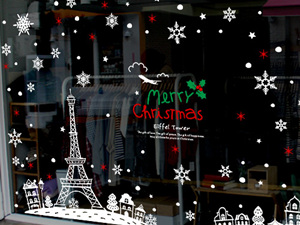 je-484 에펠탑의 크리스마스 풍경 Ver.2/크리스마스스티커