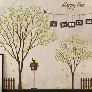 (FSS-013) 액자스티커_Happy tree