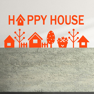 그래픽스티커 ij017-Happy House
