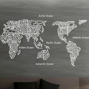 ip190-라인세계지도(중)/맵/map/line/월드/여해/해외/지도스티커