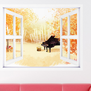뮤럴시트지 ip299-피아노가있는풍경